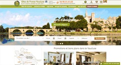 Desktop Screenshot of gites-de-france-vaucluse.com